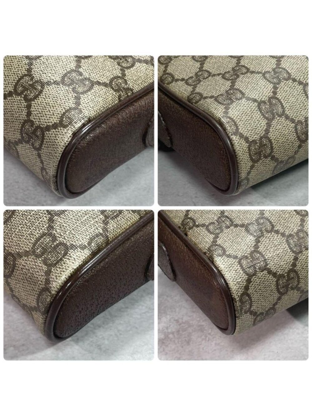 Gucci GG Sherry Line Shoulder Bag Brown Leather - Picture 9 of 10